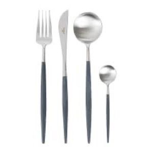 Boho blue/ silver forks x6